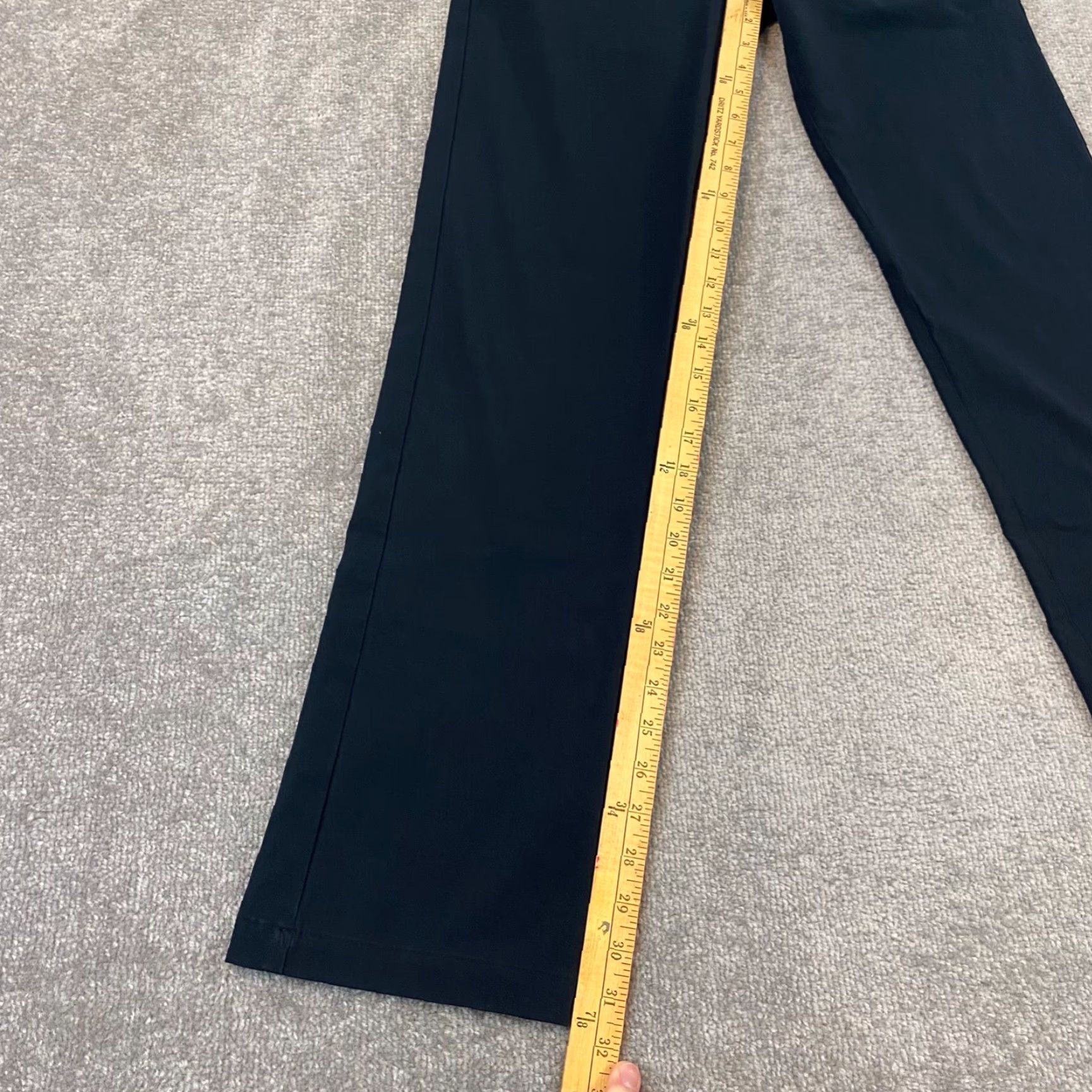 Vintage Betabrand Cotton Twill Elastic Waist Black Pull On Pants Womens Size Medium Size 32" / US 10 / IT 46 - 2 Thumbnail