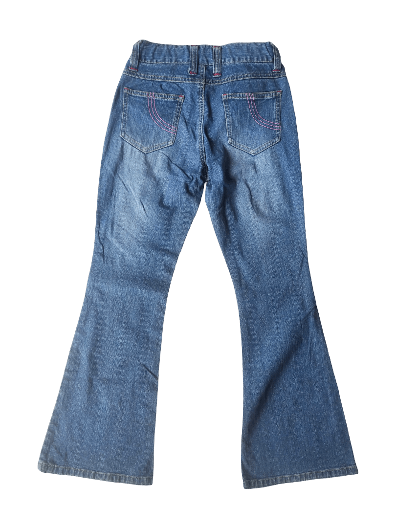 Disney Disney Stitch Flared Jeans Y2K Official Vintage Size 25" / US 0 / IT 36 - 5 Thumbnail