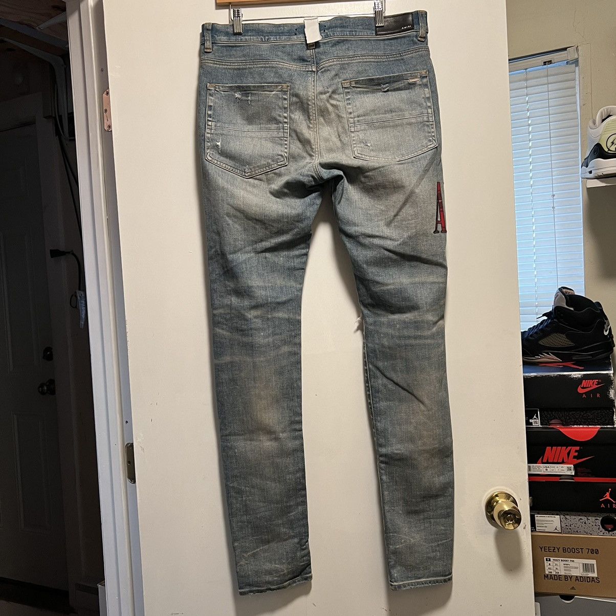 Amiri Amiri Flannel Core Logo Jeans Clay Indigo Size US 34 / EU 50 - 2 Thumbnail