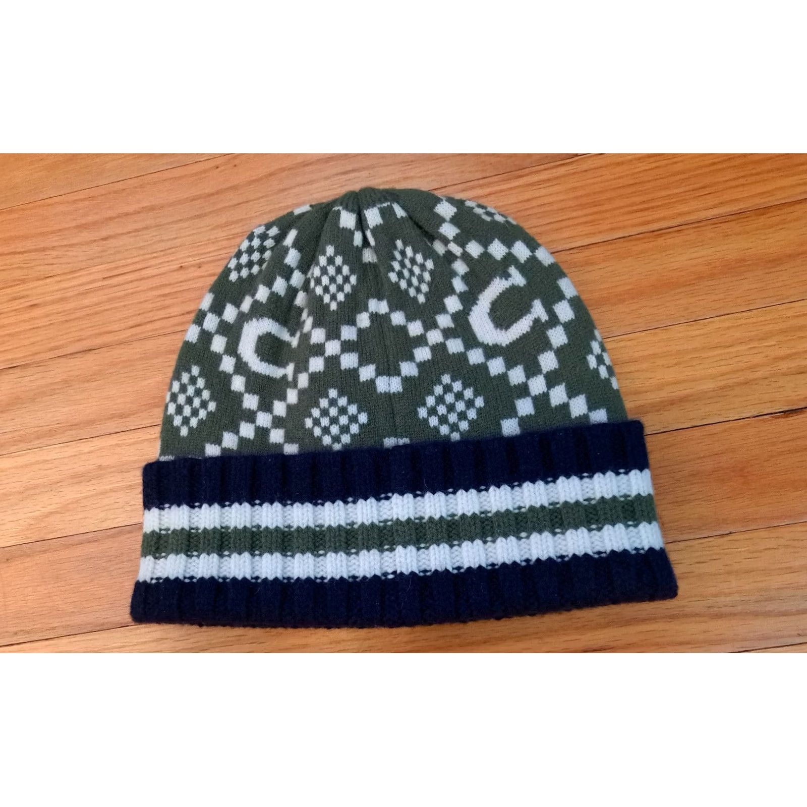 Coach VINTAGE coach Hat Adjustable Woman NWT Winter Wool Knit Green Size ONE SIZE - 3 Thumbnail