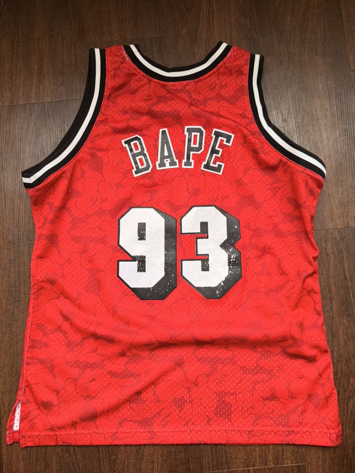 Bape × Mitchell & Ness Bape Heat Basketball Jersey Size US L / EU 52-54 / 3 - 2 Thumbnail