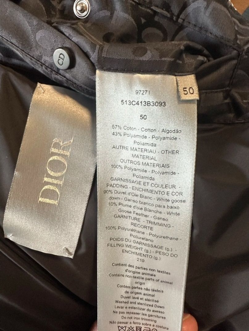 Dior Dior Oblique Down Jacket Size US M / EU 48-50 / 2 - 4 Thumbnail