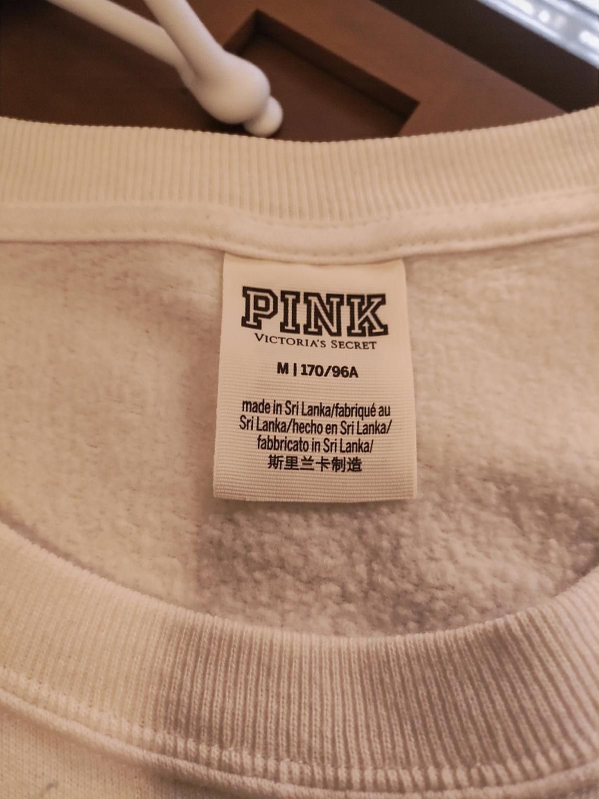 Pink Pink Cozy Comfort White Crewneck Sweatshirt Size Medium Size M / US 6-8 / IT 42-44 - 7 Thumbnail