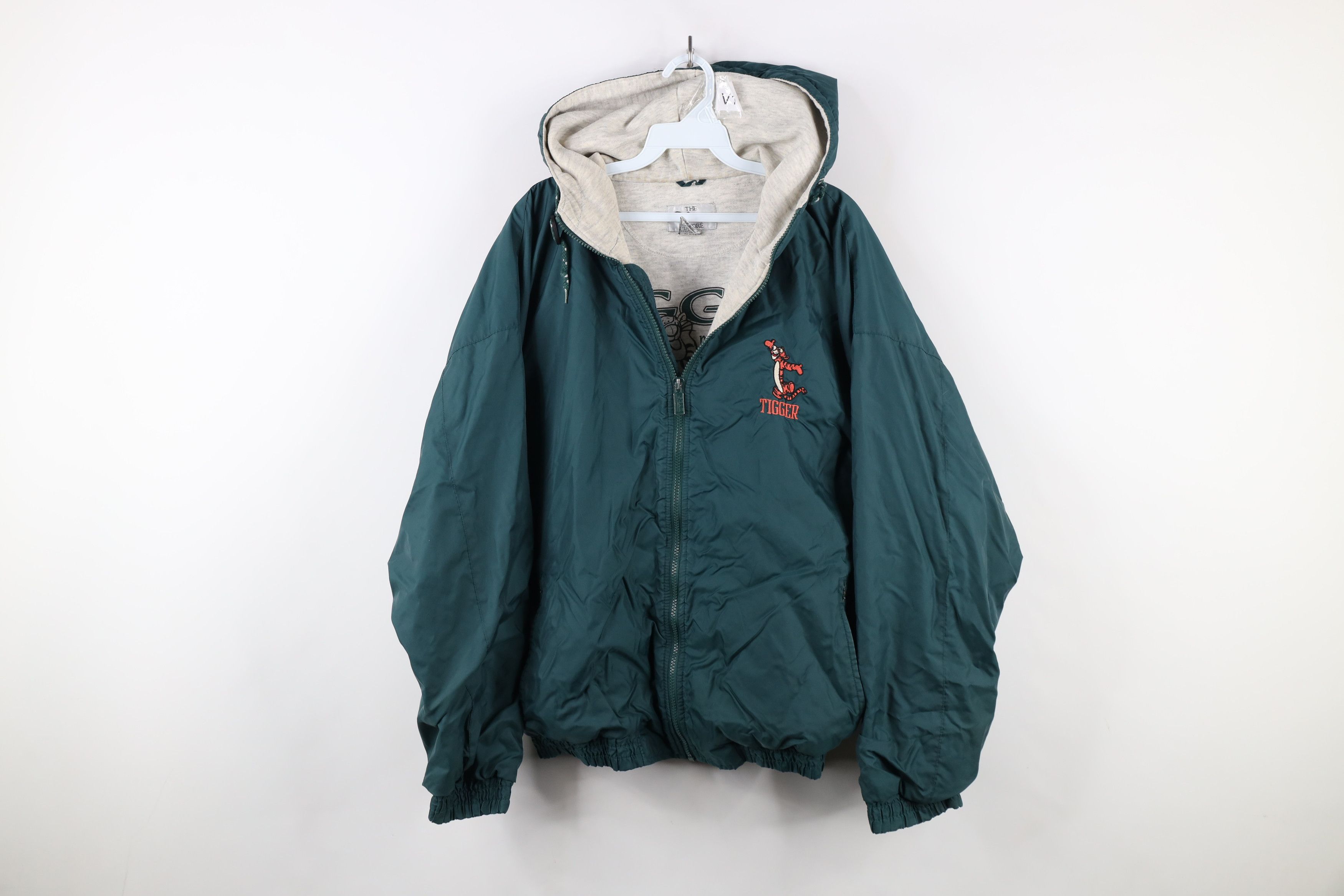 Disney × Vintage Vintage 90s Disney Winnie the Pooh Tigger Hooded Jacket Size US XL / EU 56 / 4 - 1 Thumbnail