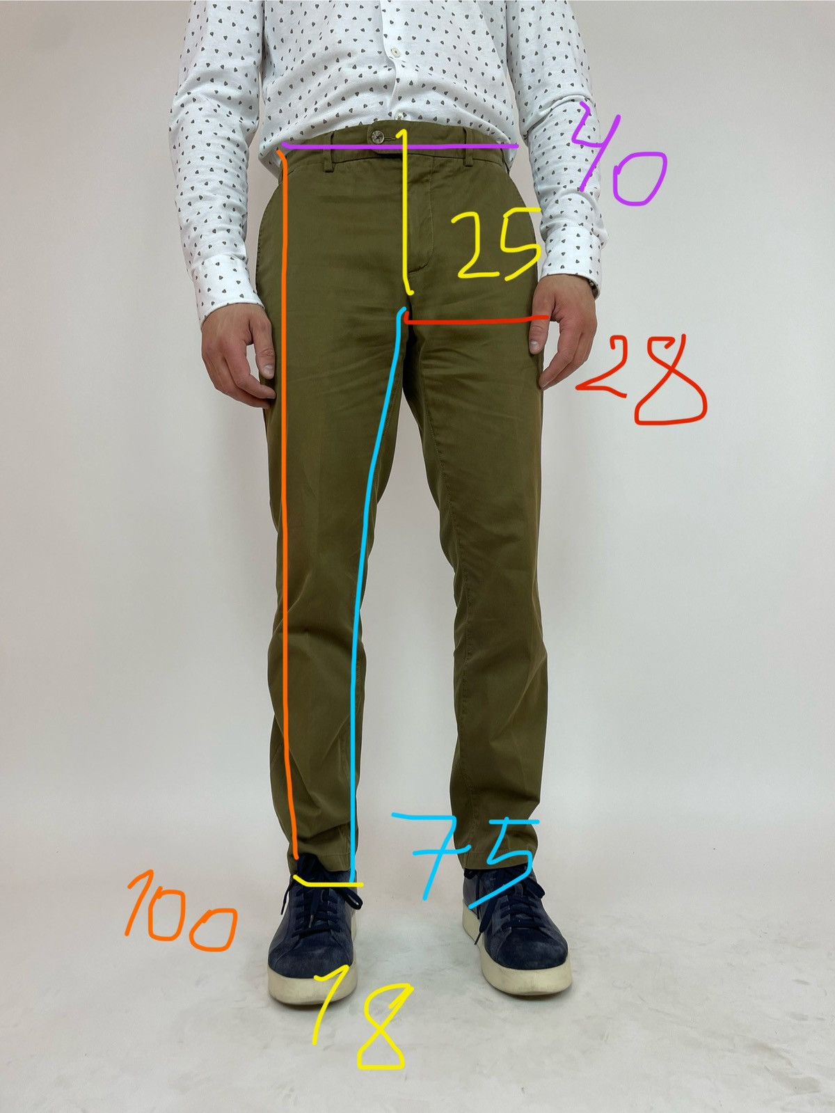 Suitsupply Suitsupply mens green army chino pants size 48 Size US 32 / EU 48 - 11 Thumbnail