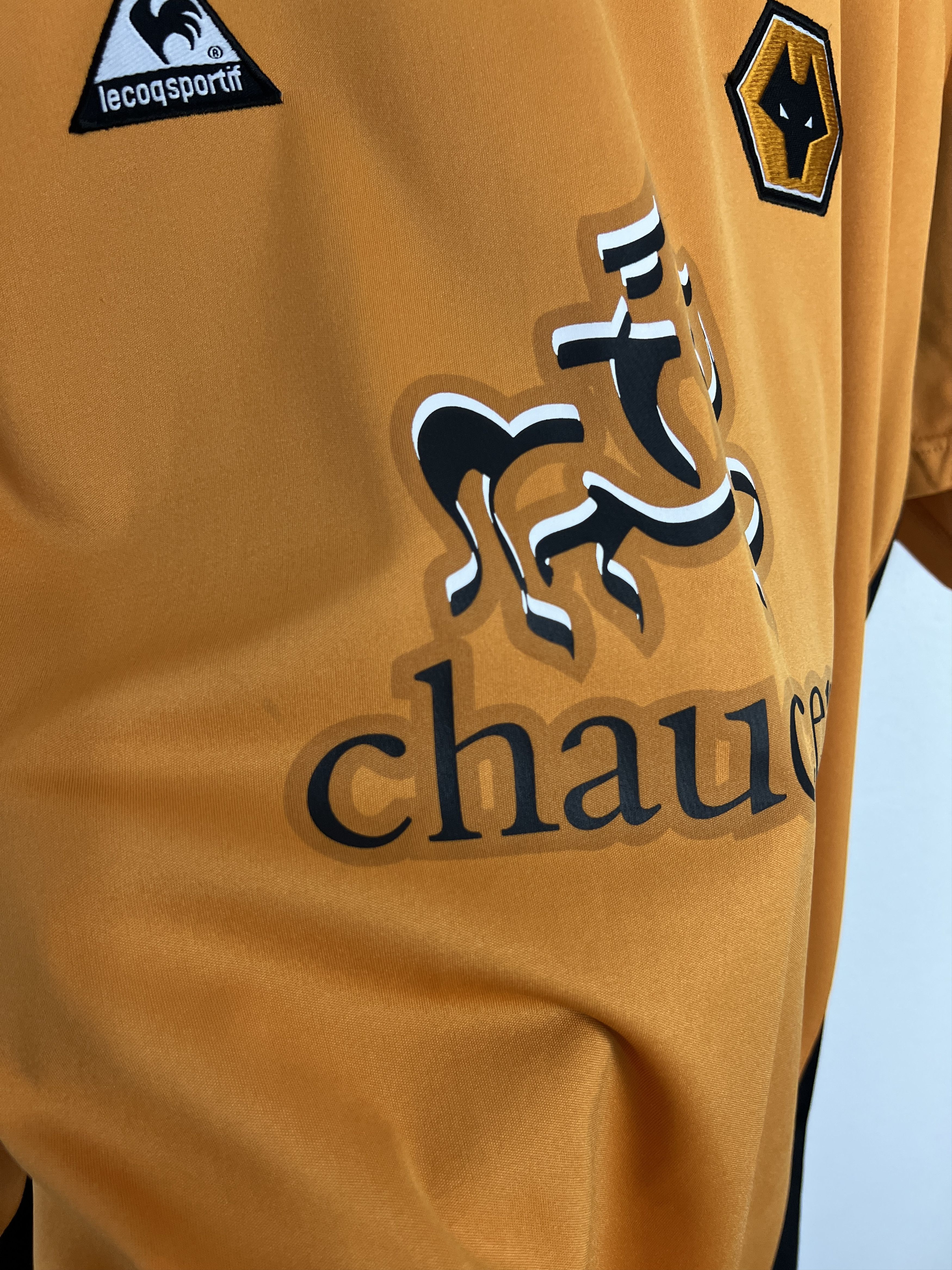 Le Coq Sportif Wolverhampton Wanderers Home football shirt 2004 Wolves Size US XL / EU 56 / 4 - 5 Thumbnail