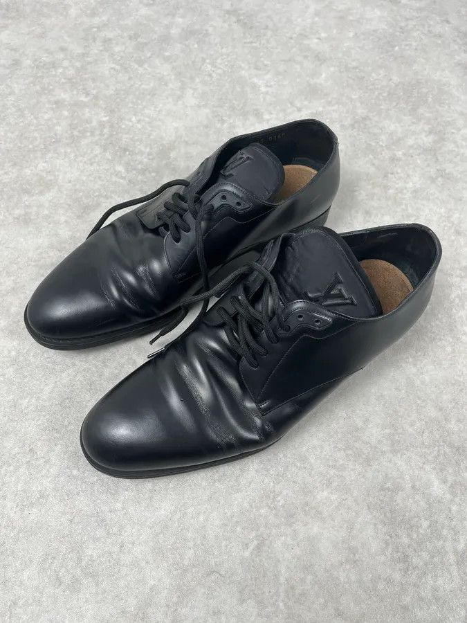 Louis Vuitton Louis Vuitton Black Modern Classy Leather Derby Shoes Size US 7.5 / EU 40-41 - 5 Thumbnail