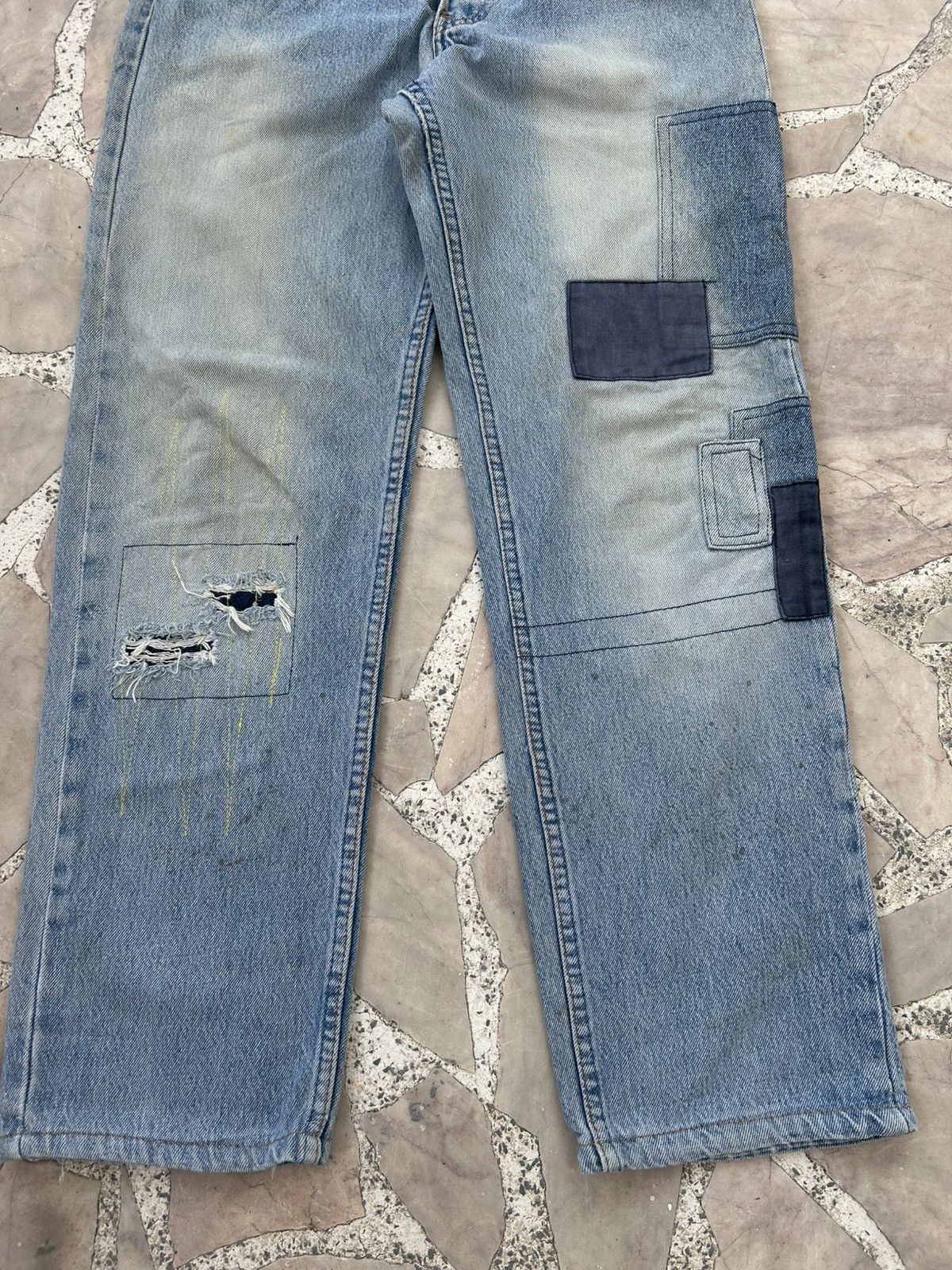 Levi's Levis 501 Patchwork Denim Size US 30 / EU 46 - 3 Thumbnail