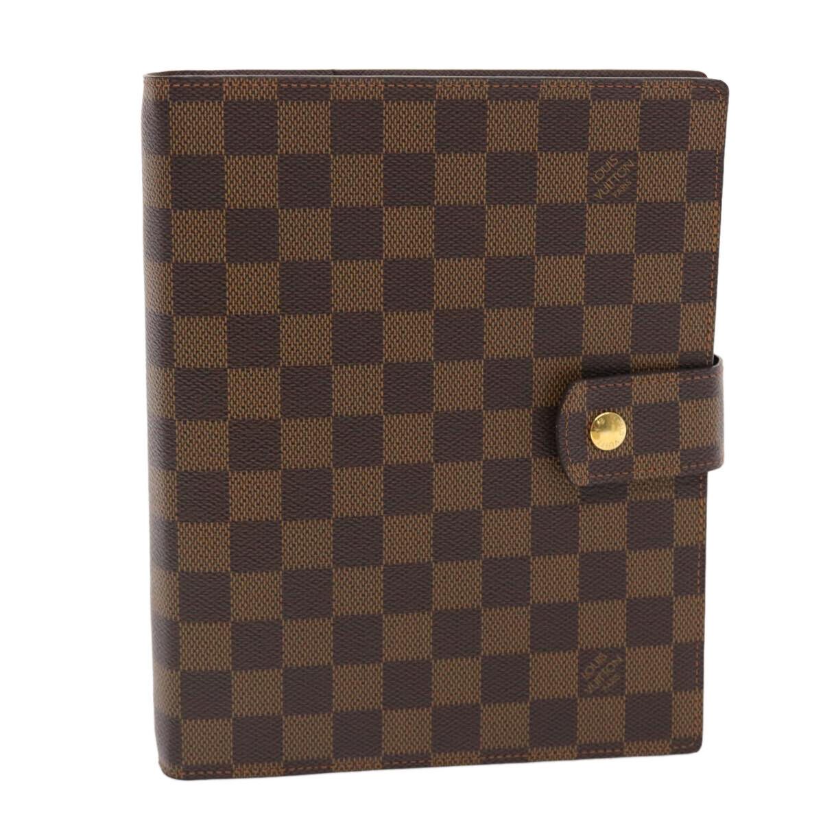 Louis Vuitton LOUIS VUITTON Damier Ebene Agenda GM Day Planner Cover Size ONE SIZE - 1 Thumbnail