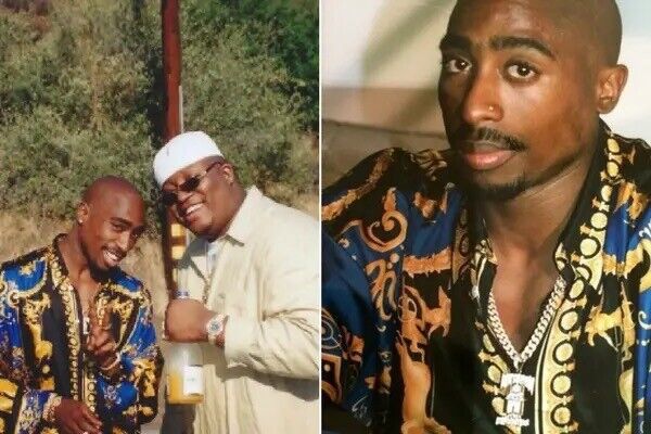 Versace silk shop shirt tupac