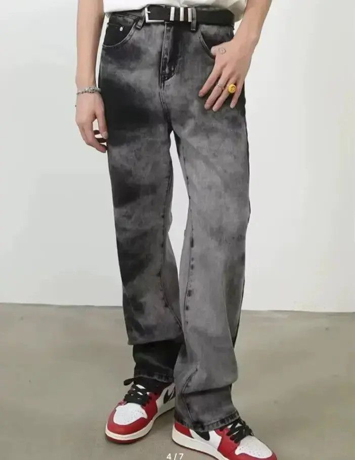 Japanese Brand Trendy Vintage Grey Baggy Denim Trousers Size US 32 / EU 48 - 3 Thumbnail