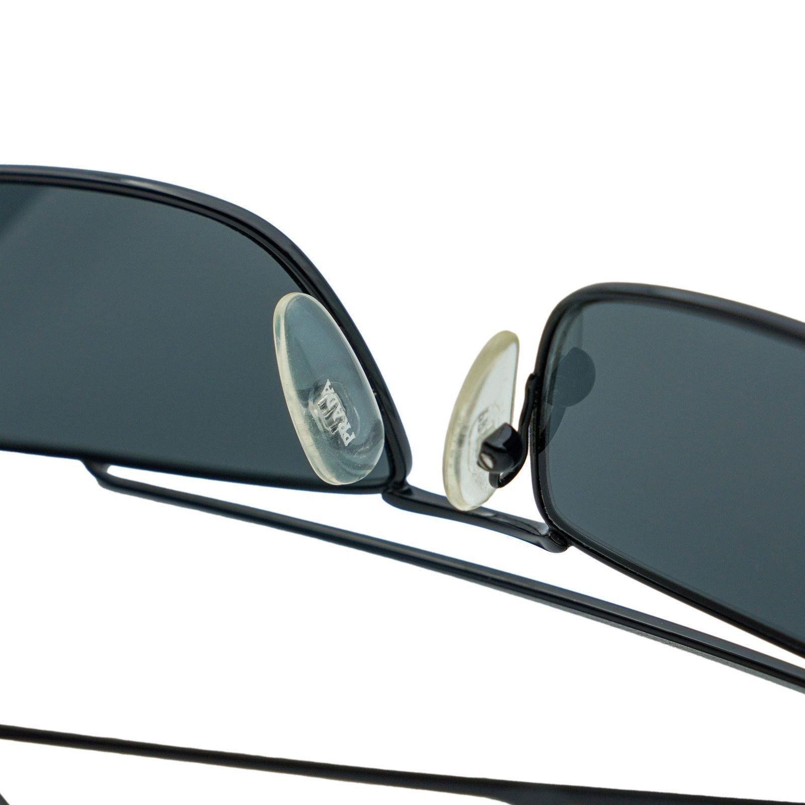 Prada Prada SPR 64U Cat Eye Rectangular Metal Black Sunglasses Size ONE SIZE - 6 Thumbnail