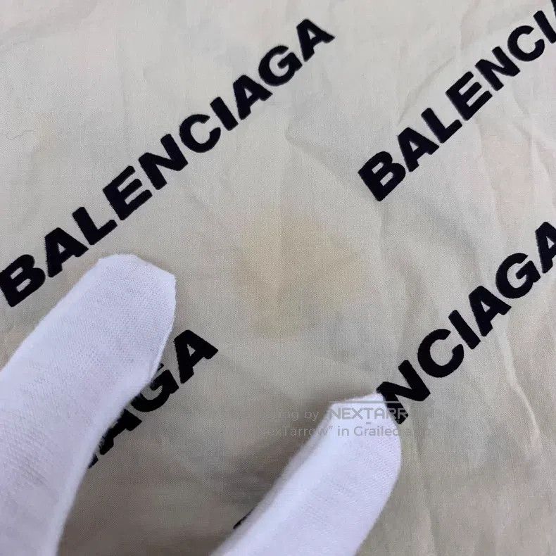 Balenciaga Balenciaga Khaki logo lettering print cotton long-sleeve a Size XXS / US 00 / IT 34 - 9 Thumbnail