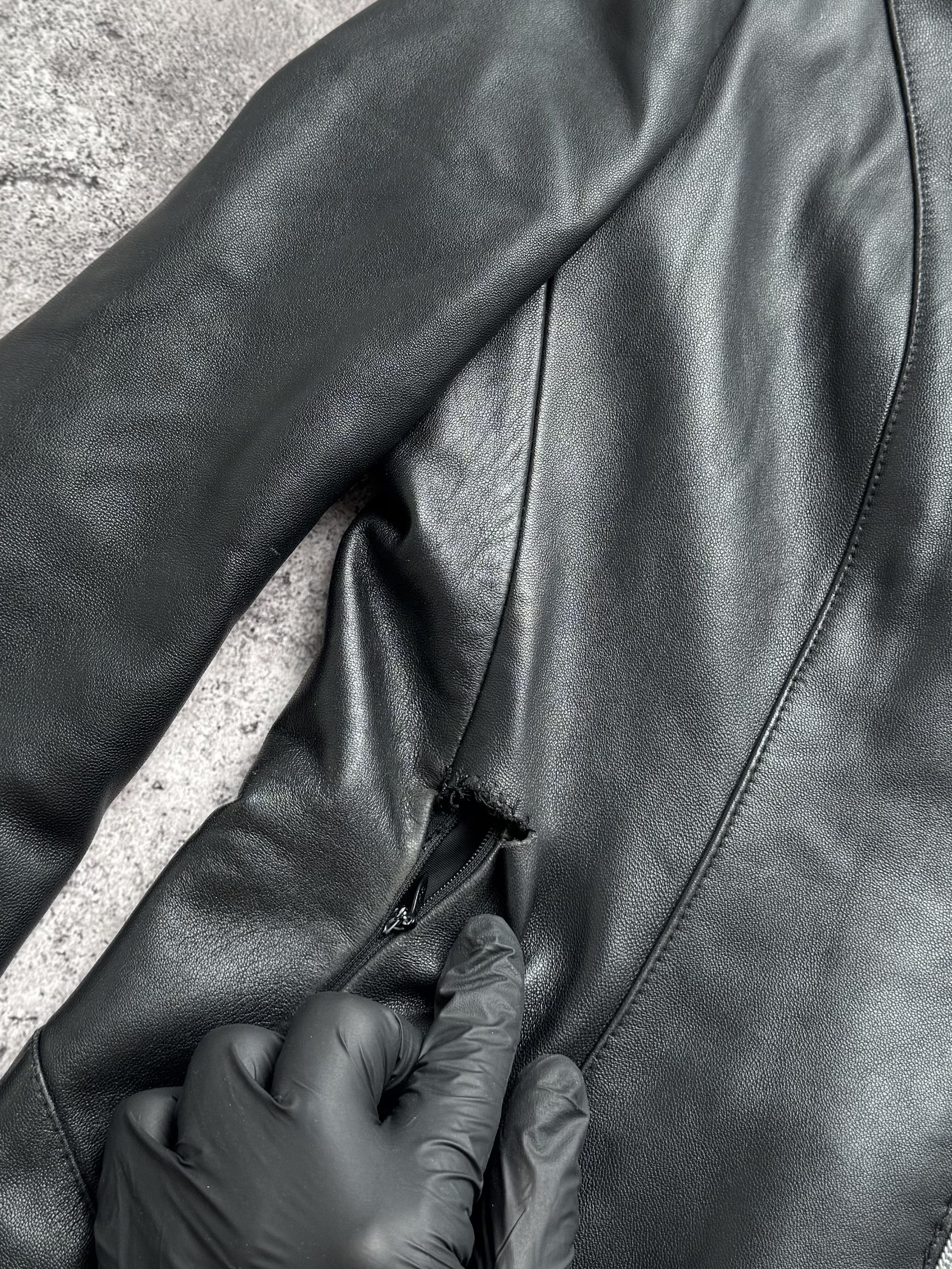 Vintage Vintage Cropped Leather Jacket C2(V484) Size M / US 6-8 / IT 42-44 - 4 Thumbnail