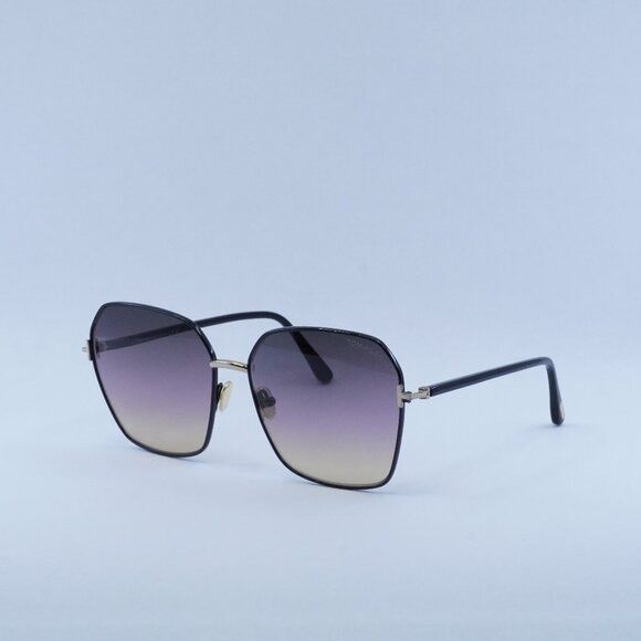 Tom Ford Tom Ford Claudia-02 FT0839 01B Sunglasses Gold/Black Frame Size ONE SIZE - 1 Thumbnail