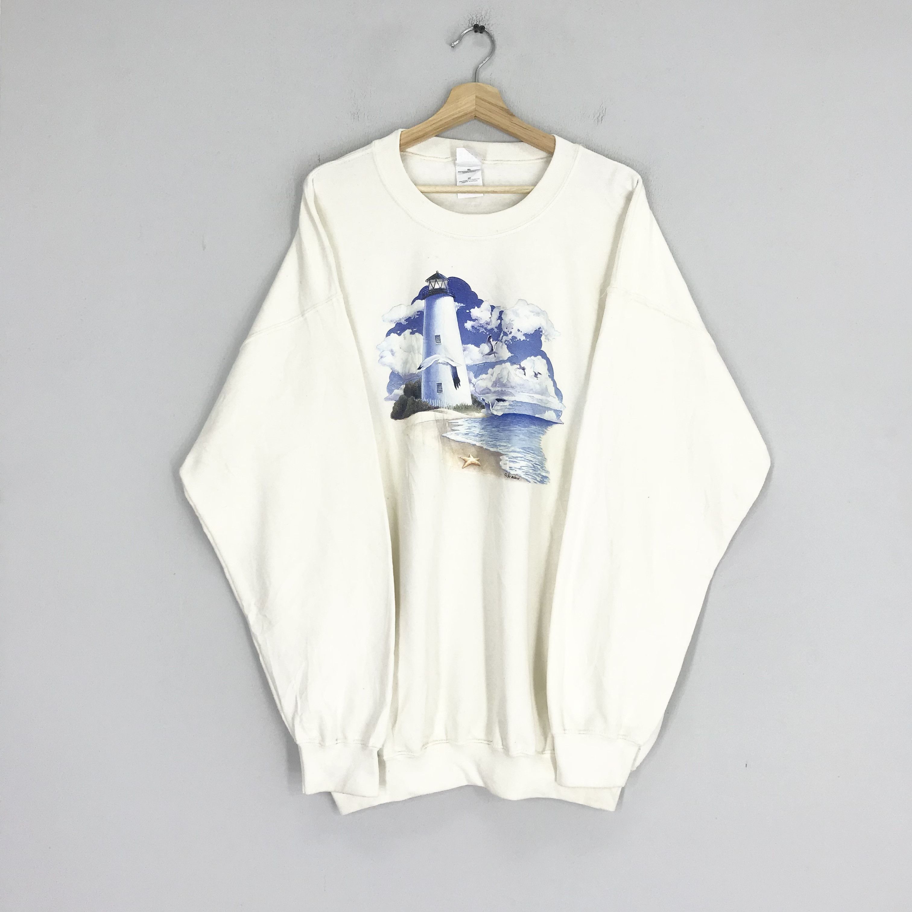 Japanese Brand Vintage air waves light house view hawaii Size US XL / EU 56 / 4 - 1 Thumbnail