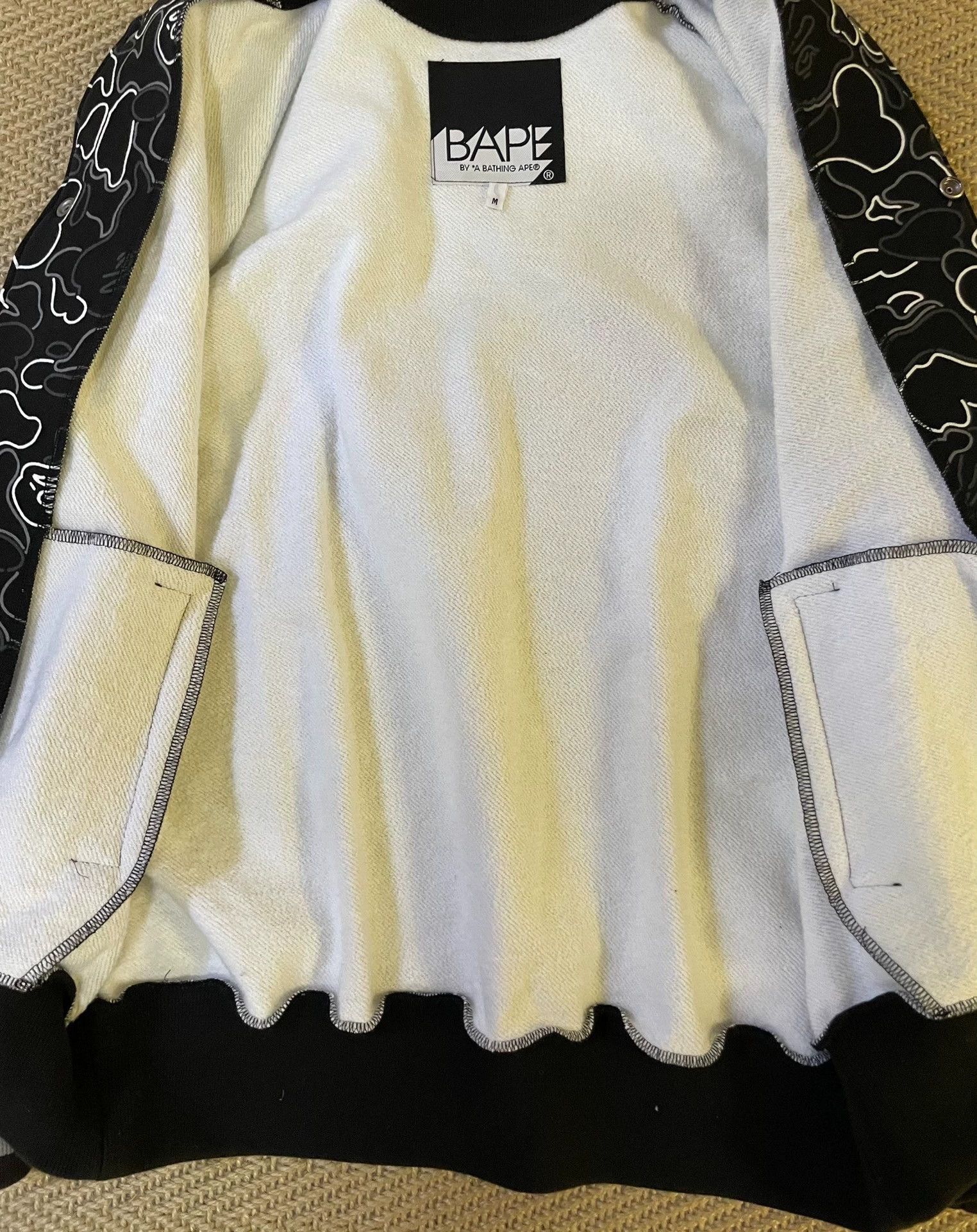 Bape BAPE NEON CAMO Vintage Oversized Baseball Jacket M Size US M / EU 48-50 / 2 - 3 Thumbnail
