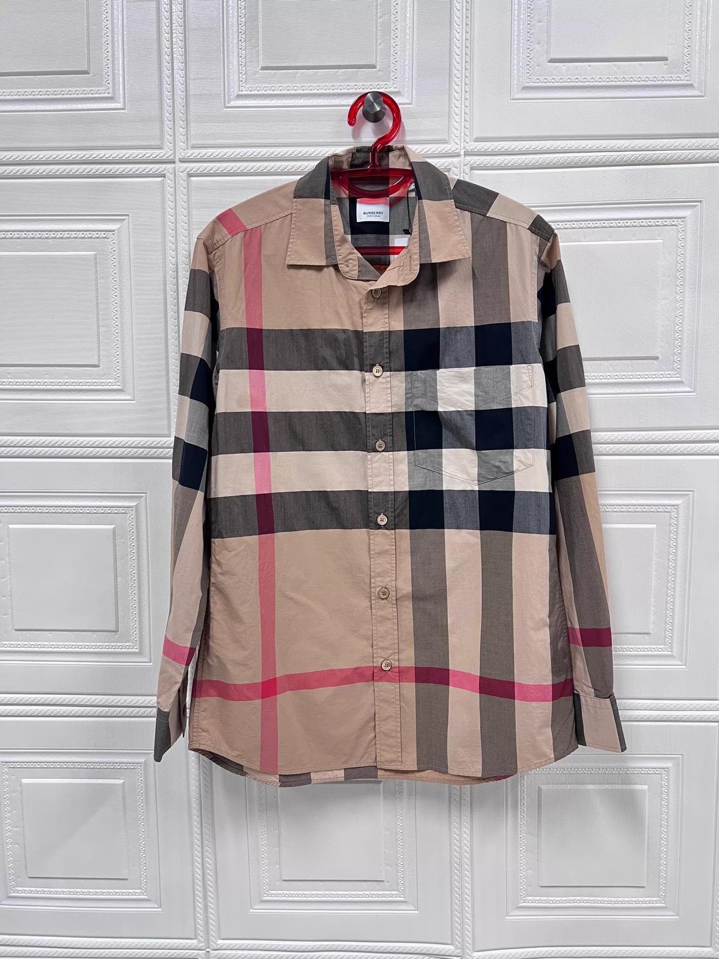 Burberry Multi Plaid Long Sleeve Button-Up Shirt S Size US S / EU 44-46 / 1 - 1 Thumbnail