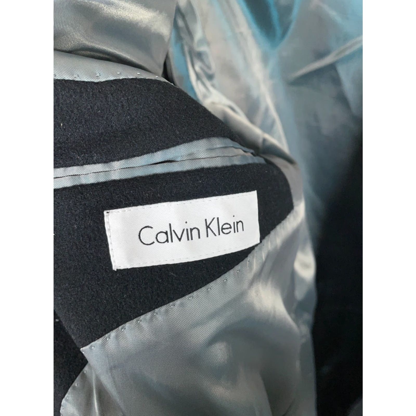Calvin Klein Calvin Klein Wool Cashmere Overcoat Men's 44 Regular Black Dress Plaza Coat Size US S / EU 44-46 / 1 - 3 Thumbnail