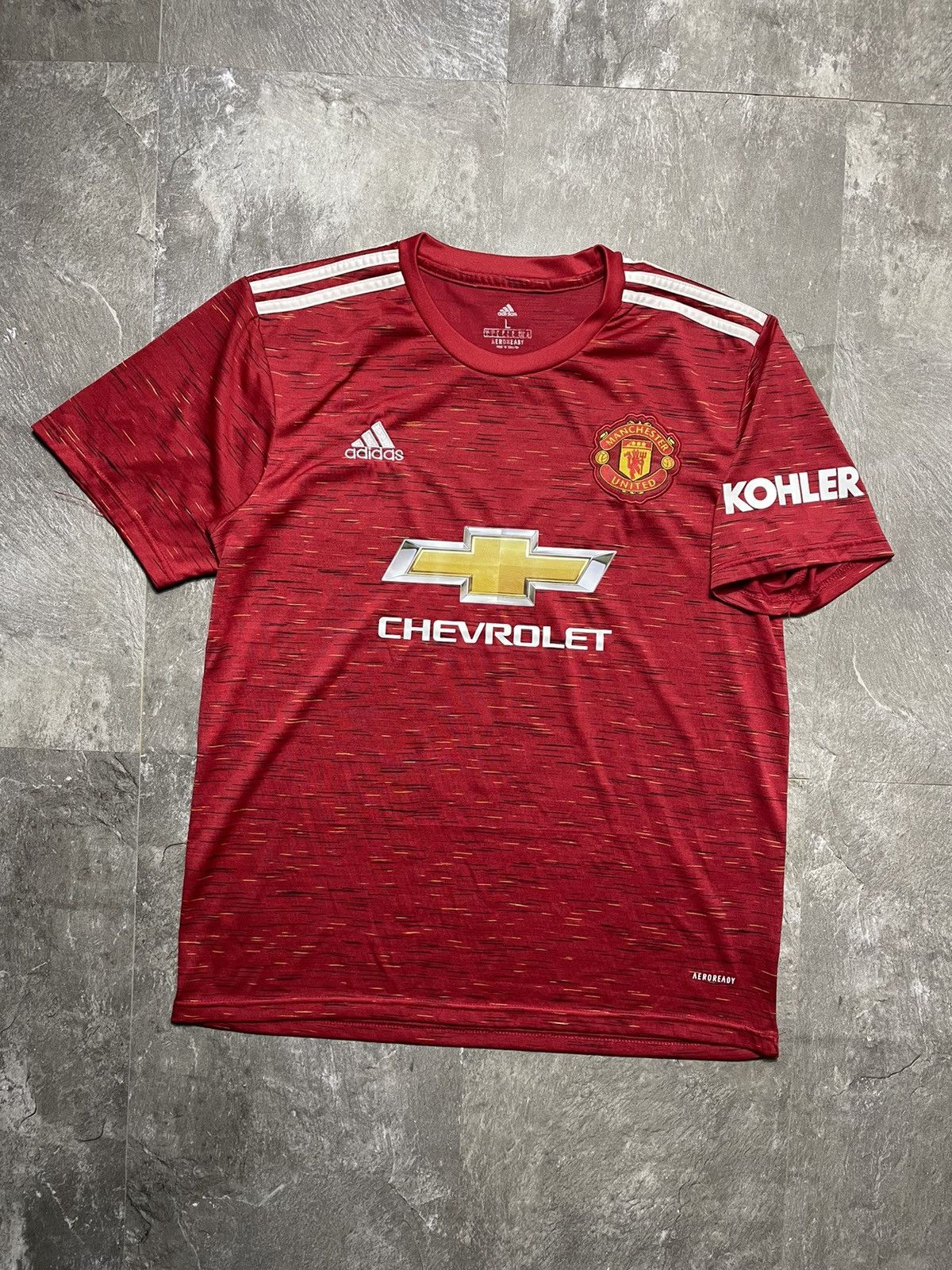 Adidas Adidas Manchester United 2020 2021 Home Soccer Shirt Jersey Size US L / EU 52-54 / 3 - 1 Thumbnail