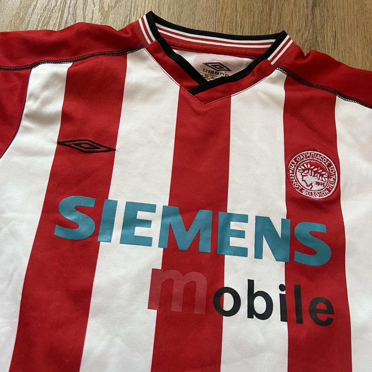 Puma 2003-04 Olympiakos Castillo Greece Football Shirt y2k 2000s Size US S / EU 44-46 / 1 - 3 Thumbnail