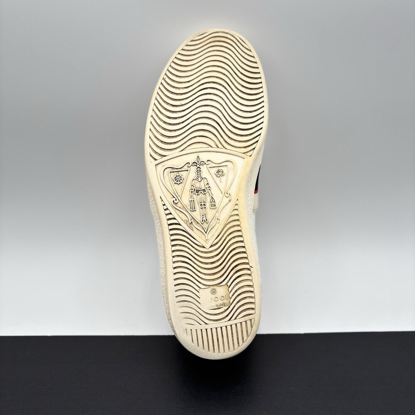 Gucci Size 9 G (9.5 US) - Gucci Ace Leather With Strap ' White ' Size US 9.5 / EU 42-43 - 8 Thumbnail