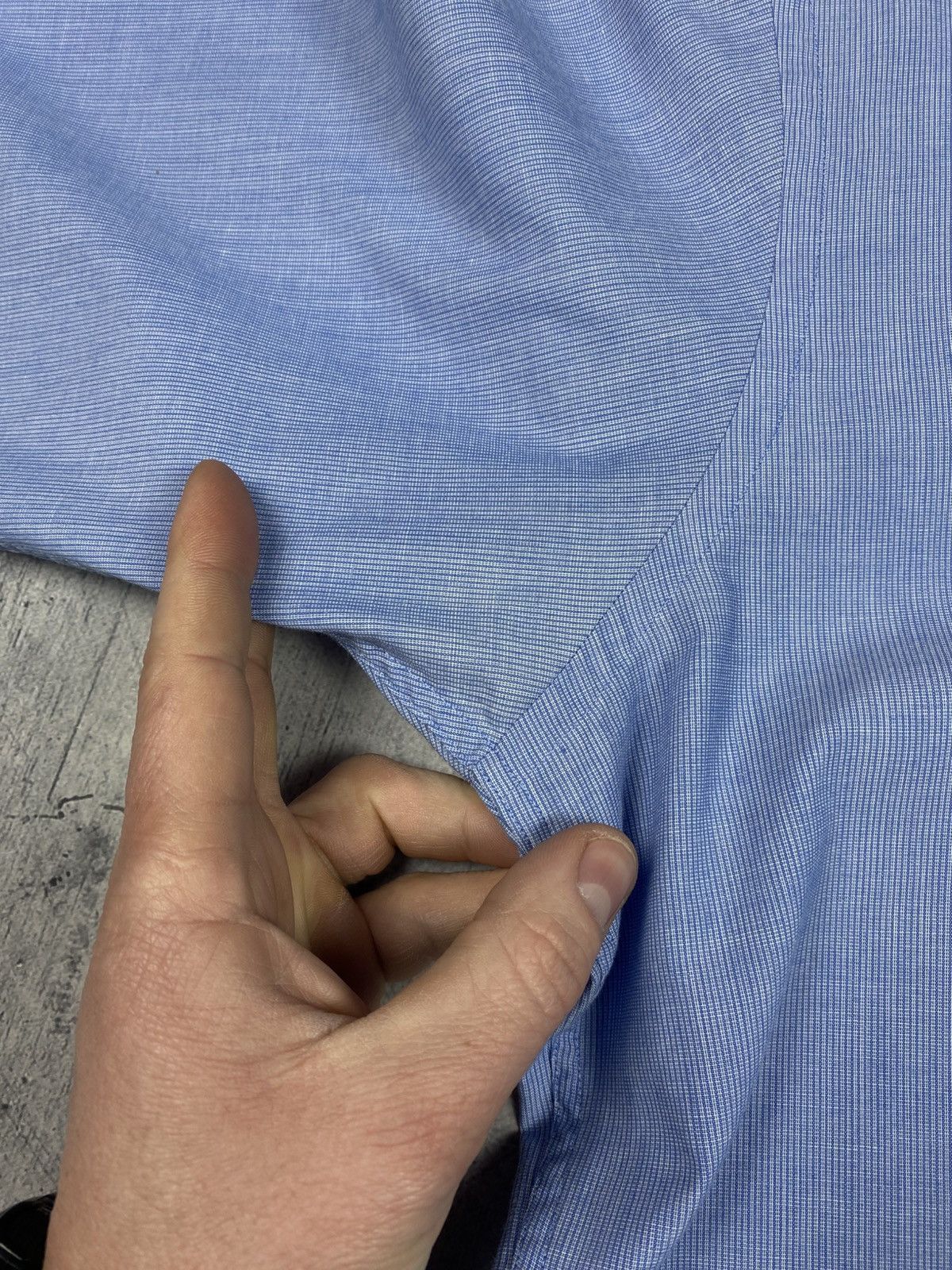 Dior Christian Dior Monsieur Blue Button Down Shirt Size 17 XL Size US XL / EU 56 / 4 - 9 Thumbnail