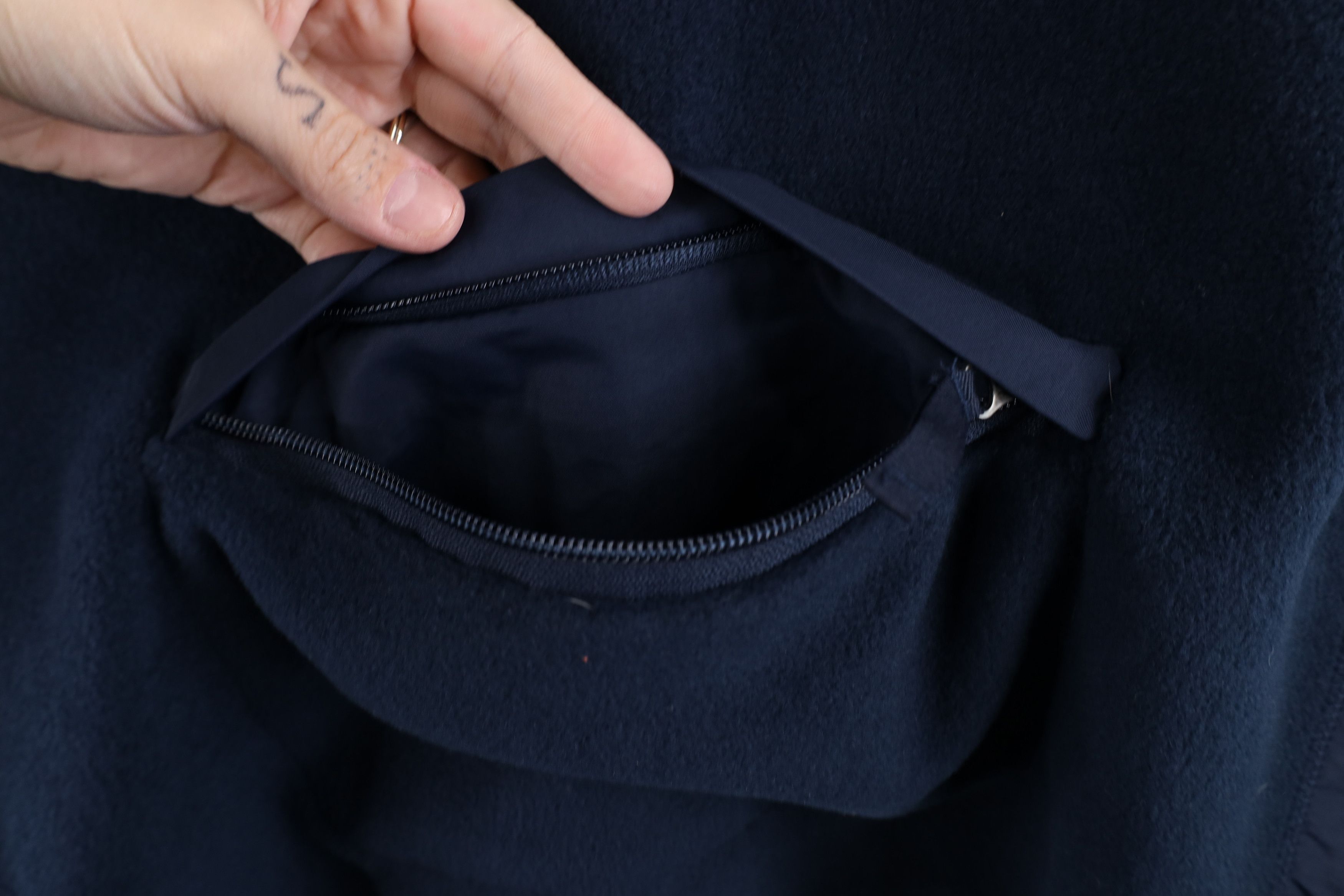 Gap × Vintage Vintage 90s Gap Faded Blank Full Zip Fleece Vest Jacket Blue Size US S / EU 44-46 / 1 - 12 Thumbnail