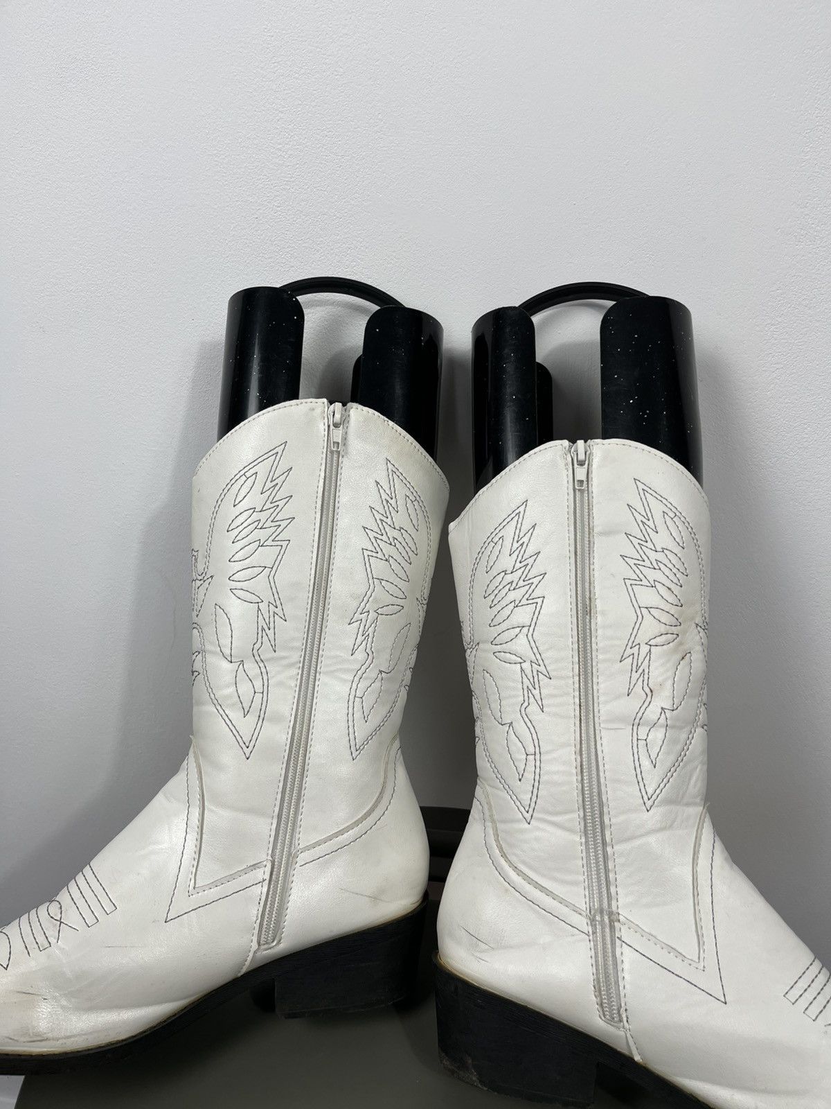 Other Women’s White Western Cowboy Boots EU 41 Faux Leather Size US 10 / IT 40 - 14 Thumbnail