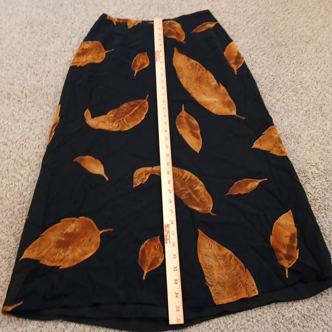 Vintage Vantana Skirt Maxi Long Silk Lined Black Floral 12 Women's Regular Size 12 Maxi Skirt Womens Size 34" / US 12 / IT 48 - 4 Thumbnail