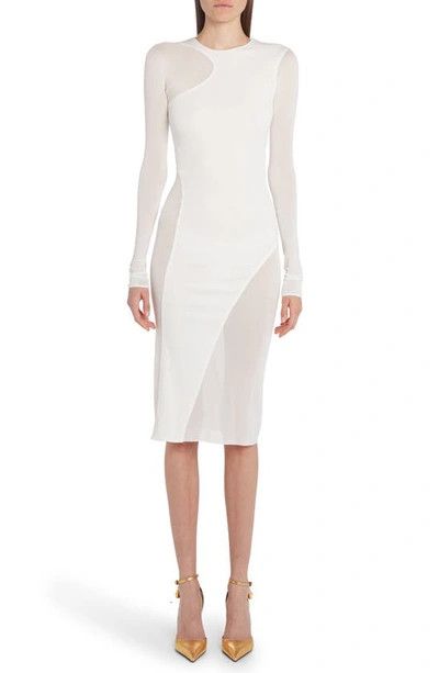 Tom Ford o1loc1c0924 ABJ668 Cut and Sewn Dress in White Size XS / US 0-2 / IT 36-38 - 1 Thumbnail