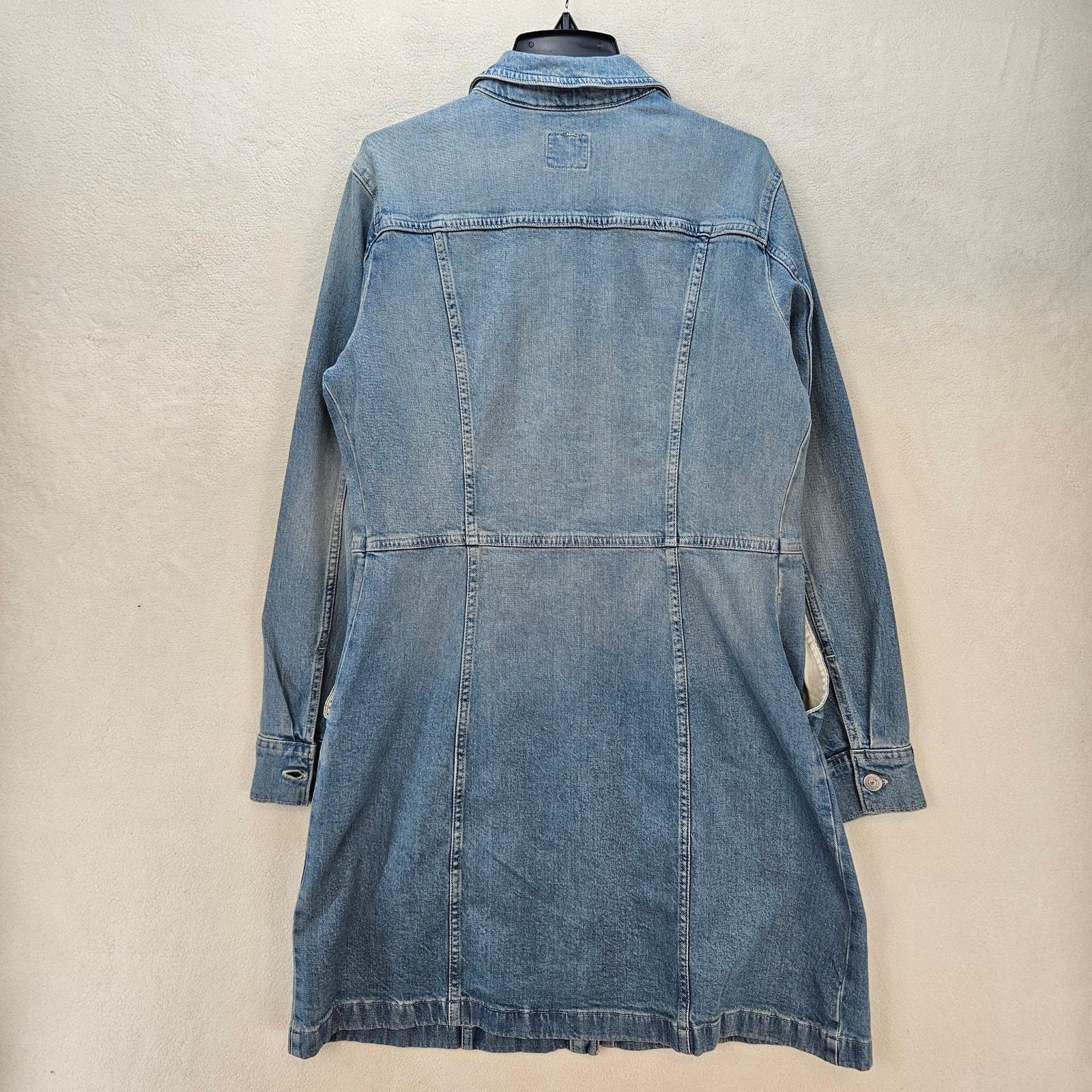 Levi's LEVI'S WOMEN'S L FLYNN WESTERN DRESS NWT MEDIUM WASH A LINE Size L / US 10 / IT 46 - 6 Thumbnail