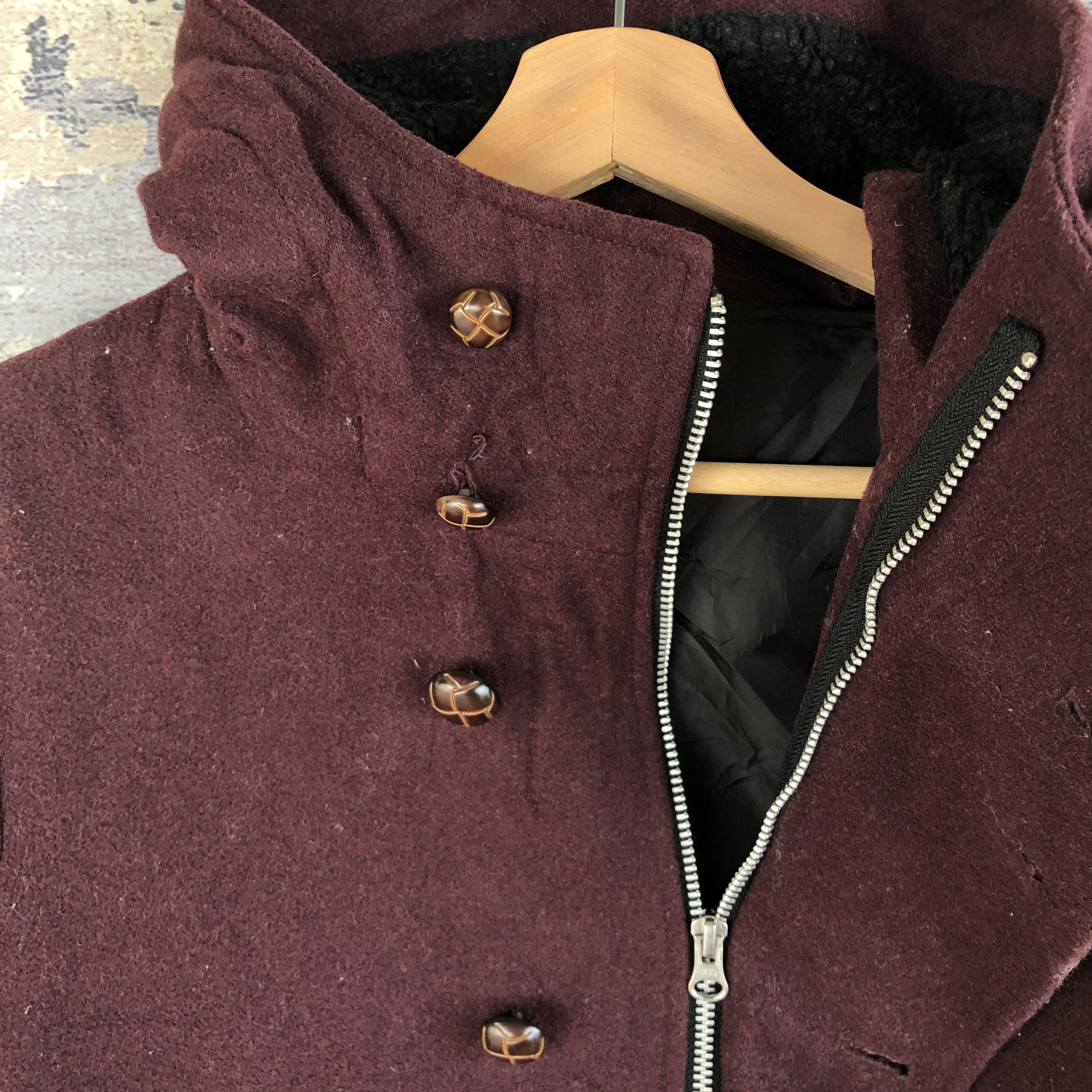 Japanese Brand × Vintage Vintage 6 Rageblue Hoodie Jacket Japanese Parka Wool Jackets Size US S / EU 44-46 / 1 - 5 Thumbnail