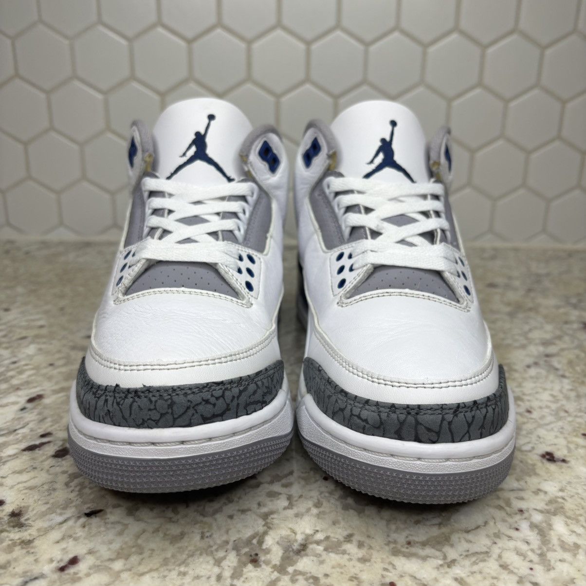 Jordan Brand Size 8-Jordan 3 Retro Midnight Navy Lightly Worn W/Box Size US 8 / EU 41 - 4 Thumbnail