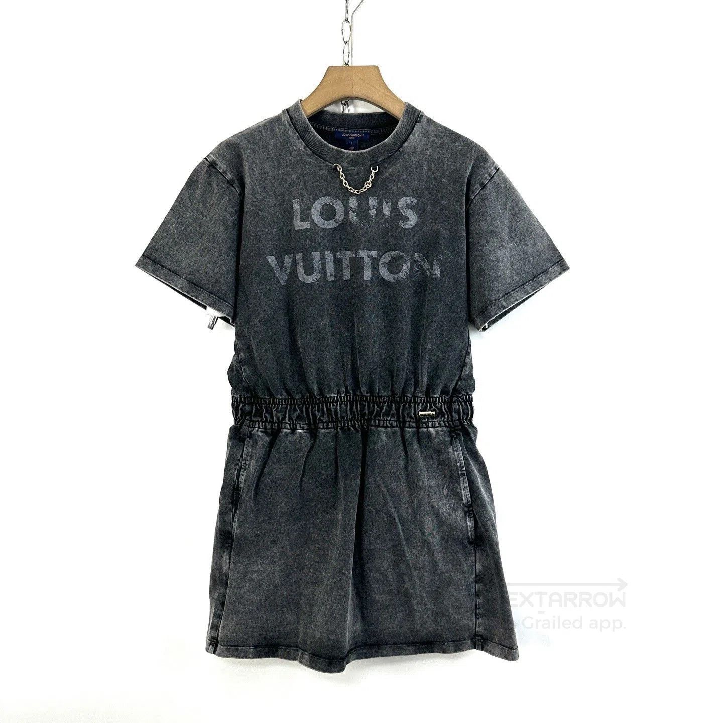 Louis Vuitton Louis Vuitton Gray Washed Waist-Cinched Dress. Size S / US 4 / IT 40 - 1 Thumbnail