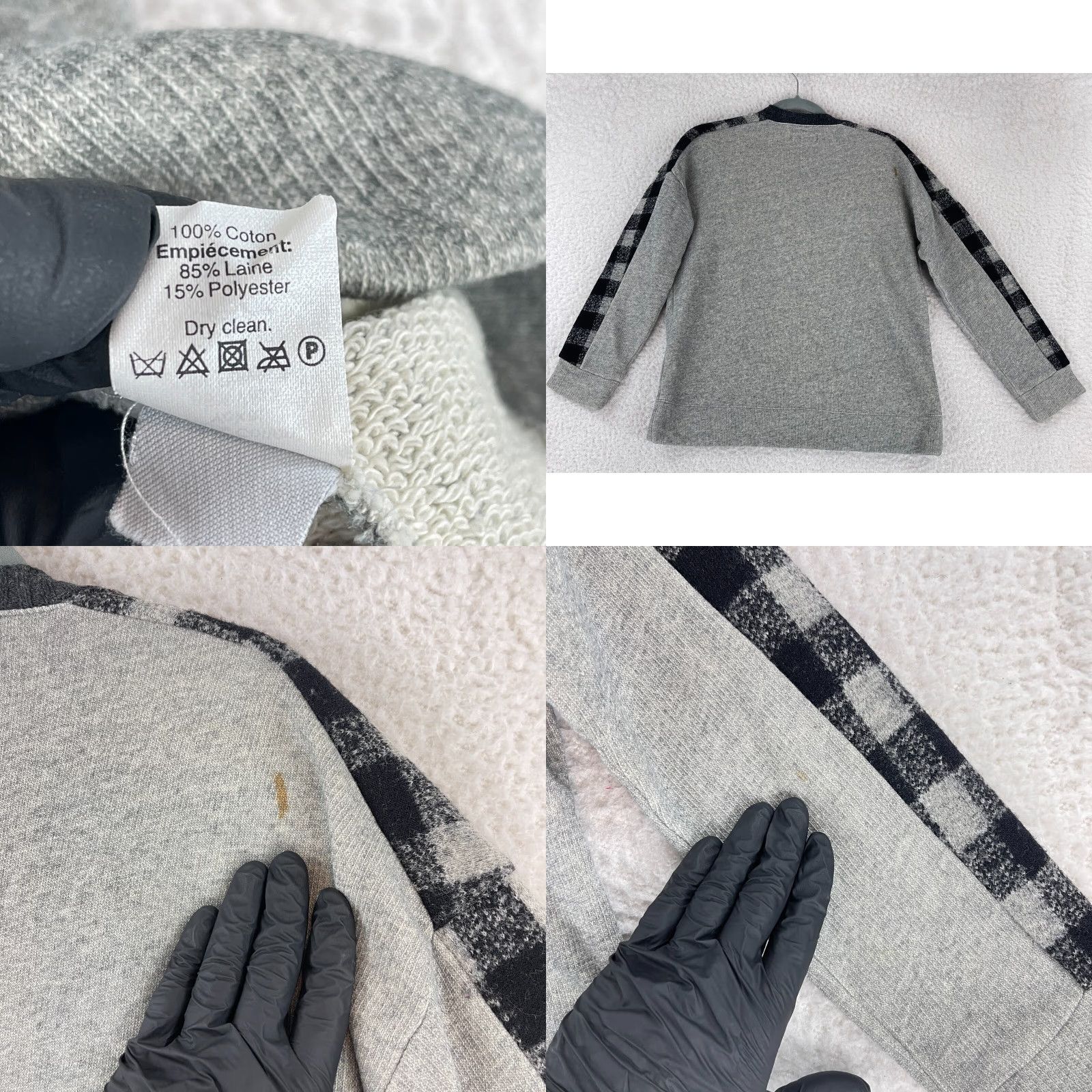 Madewell Madewell Gray Wool Pullover Sweater Womens Long Sleeve Crew Neck Size XS Size XS / US 0-2 / IT 36-38 - 9 Thumbnail
