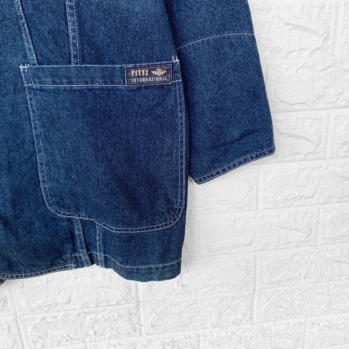 Japanese Brand FITTZ SATISFACTION JAPAN DENIM CHORE JACKET Size US XL / EU 56 / 4 - 11 Thumbnail