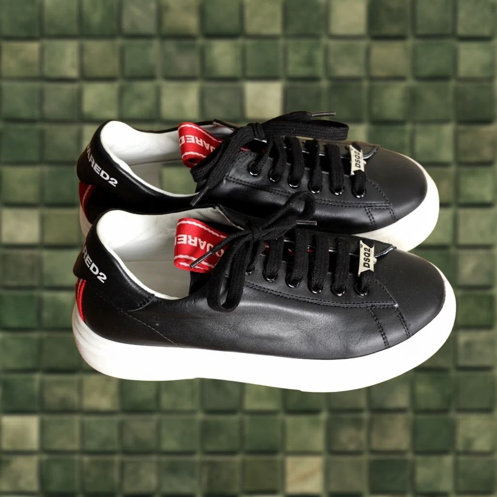 Dsquared2 VINTAGE DSQUARED2 Leather Sneakers Girls Women Size EU 34 US 2 ½ UK 2 Made in Italy Size US 4 / IT 34 - 1 Thumbnail