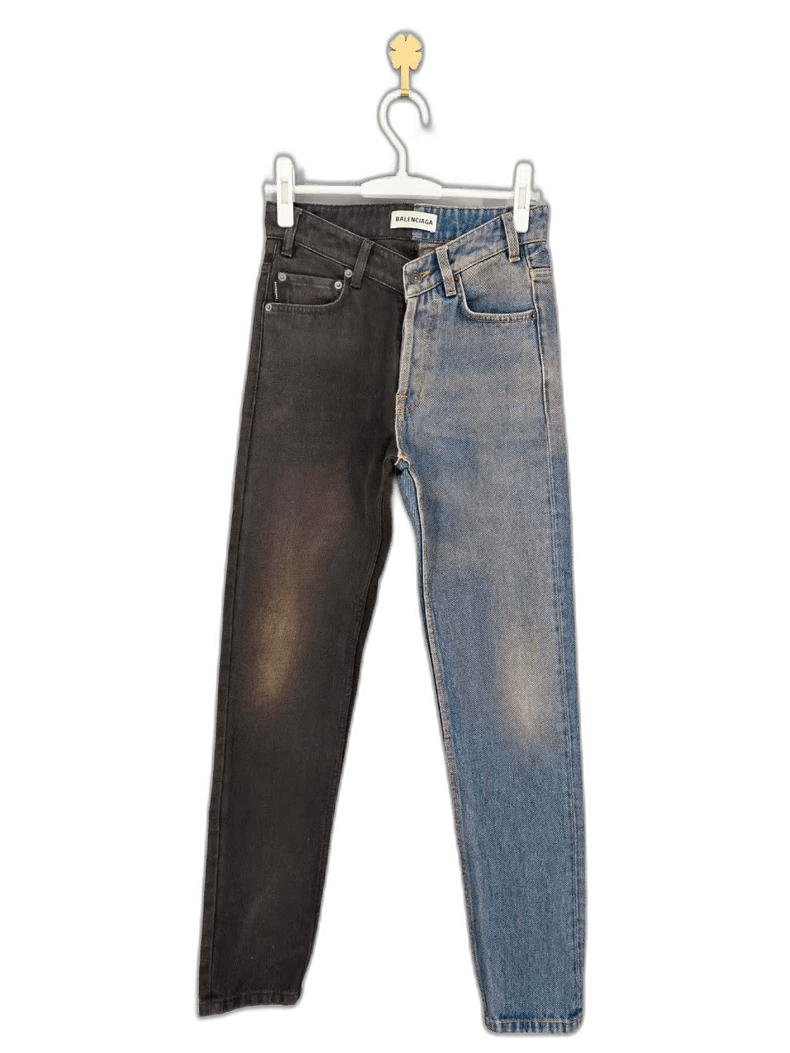 Balenciaga AW22 Rhinestone Scribble Baggy Denim – FyouGrails