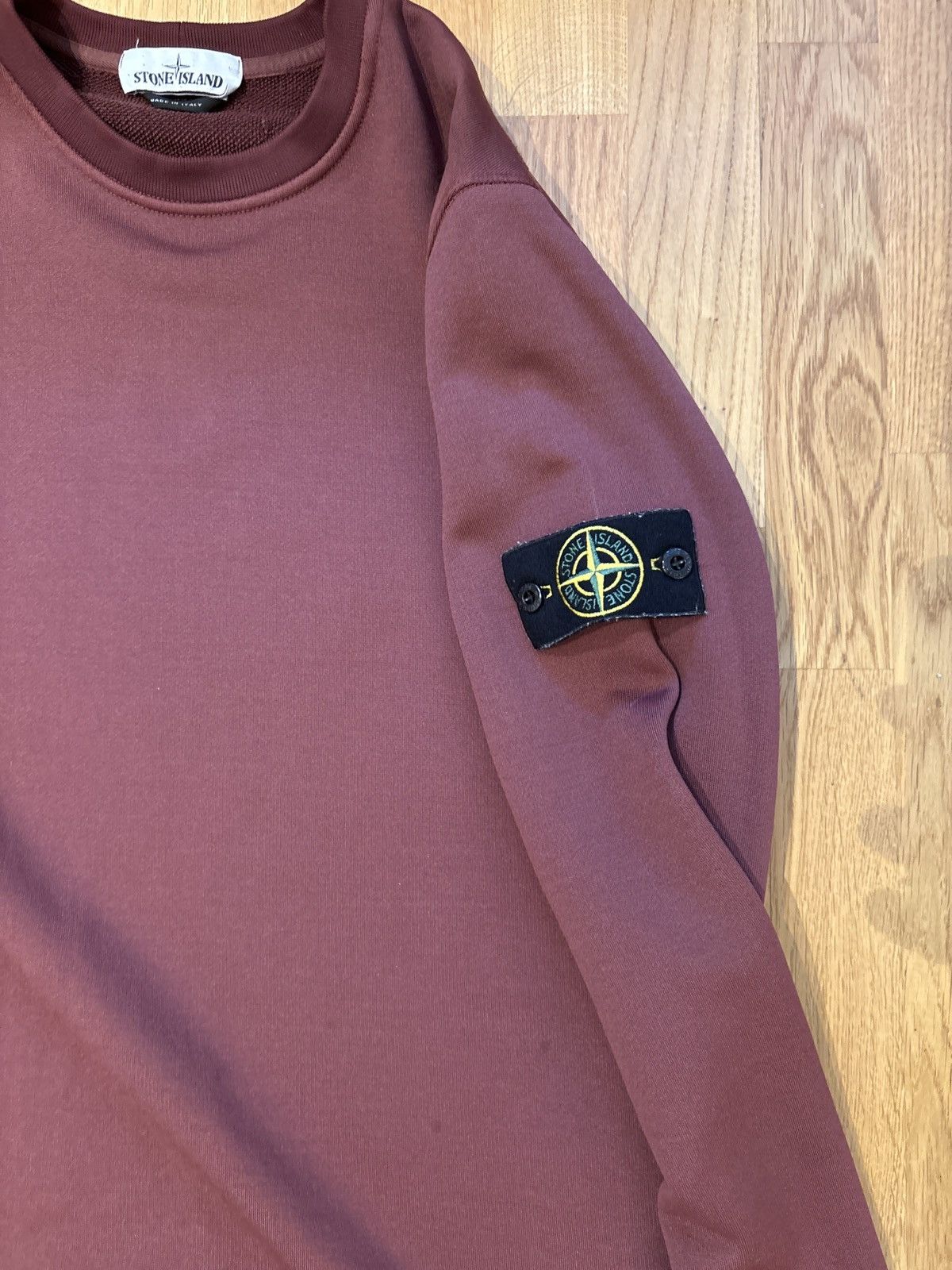 Stone Island Stone Island Burgundy Sweater Size US M / EU 48-50 / 2 - 2 Thumbnail