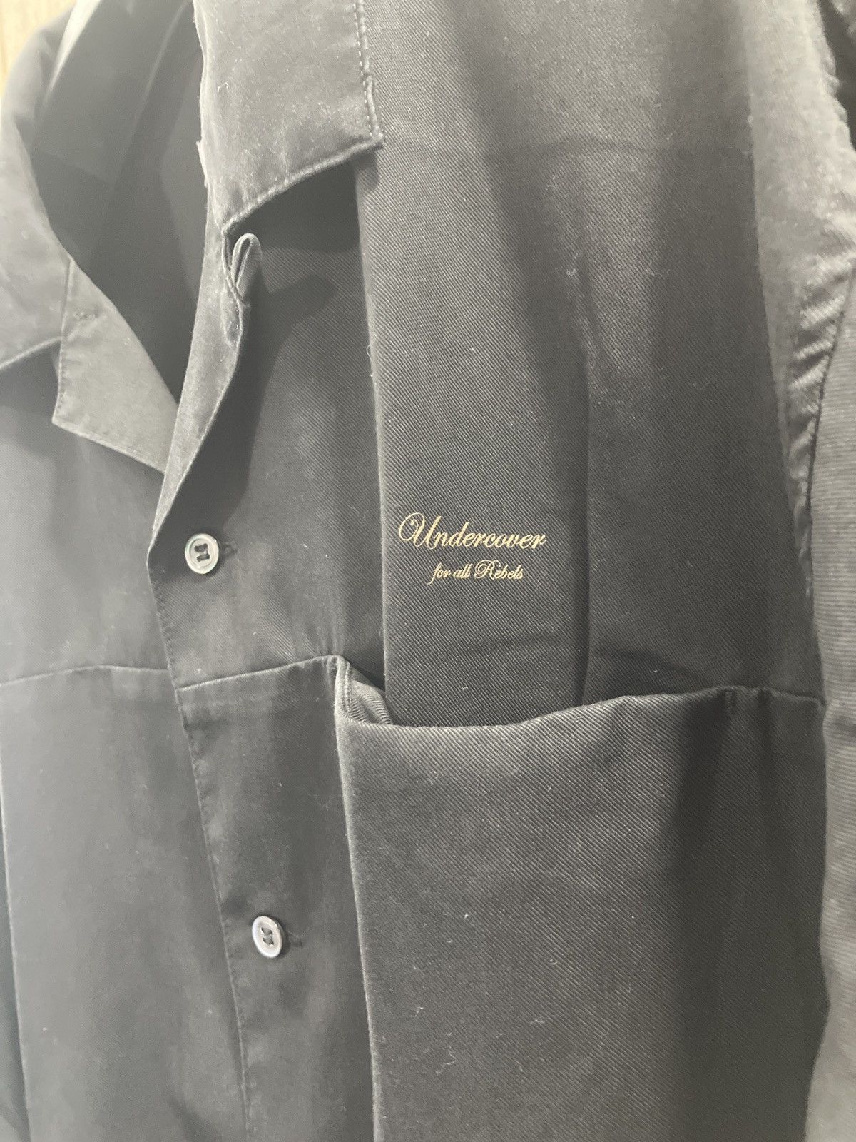 Undercover Undercover poly/rayon open collar button up Size US M / EU 48-50 / 2 - 3 Thumbnail