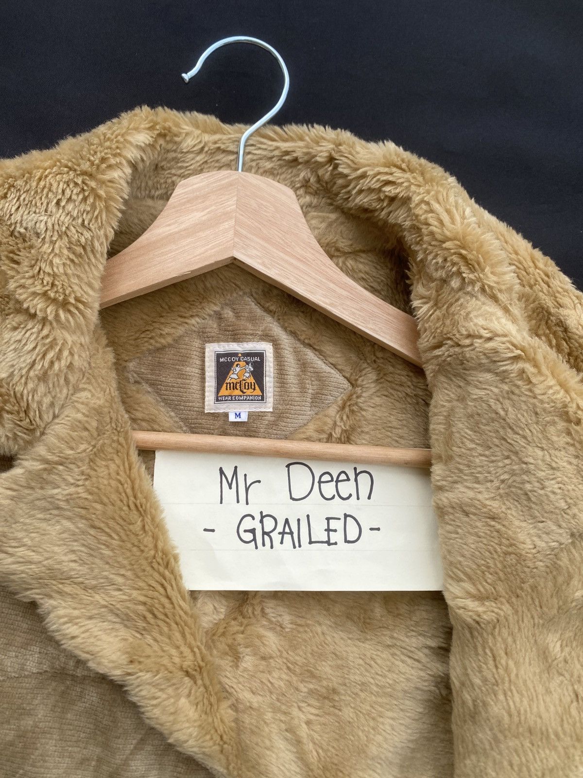 The Real McCoy's Rare Vintage McCoy’s Shearling Jacket Mushroom Buttons Jckt Size US M / EU 48-50 / 2 - 15 Thumbnail