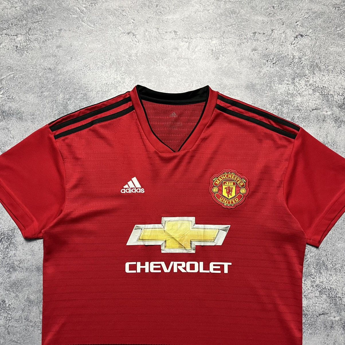 Adidas Vintage Adidas Manchester United 2018/19 Home Soccer Jersey Size US L / EU 52-54 / 3 - 2 Thumbnail