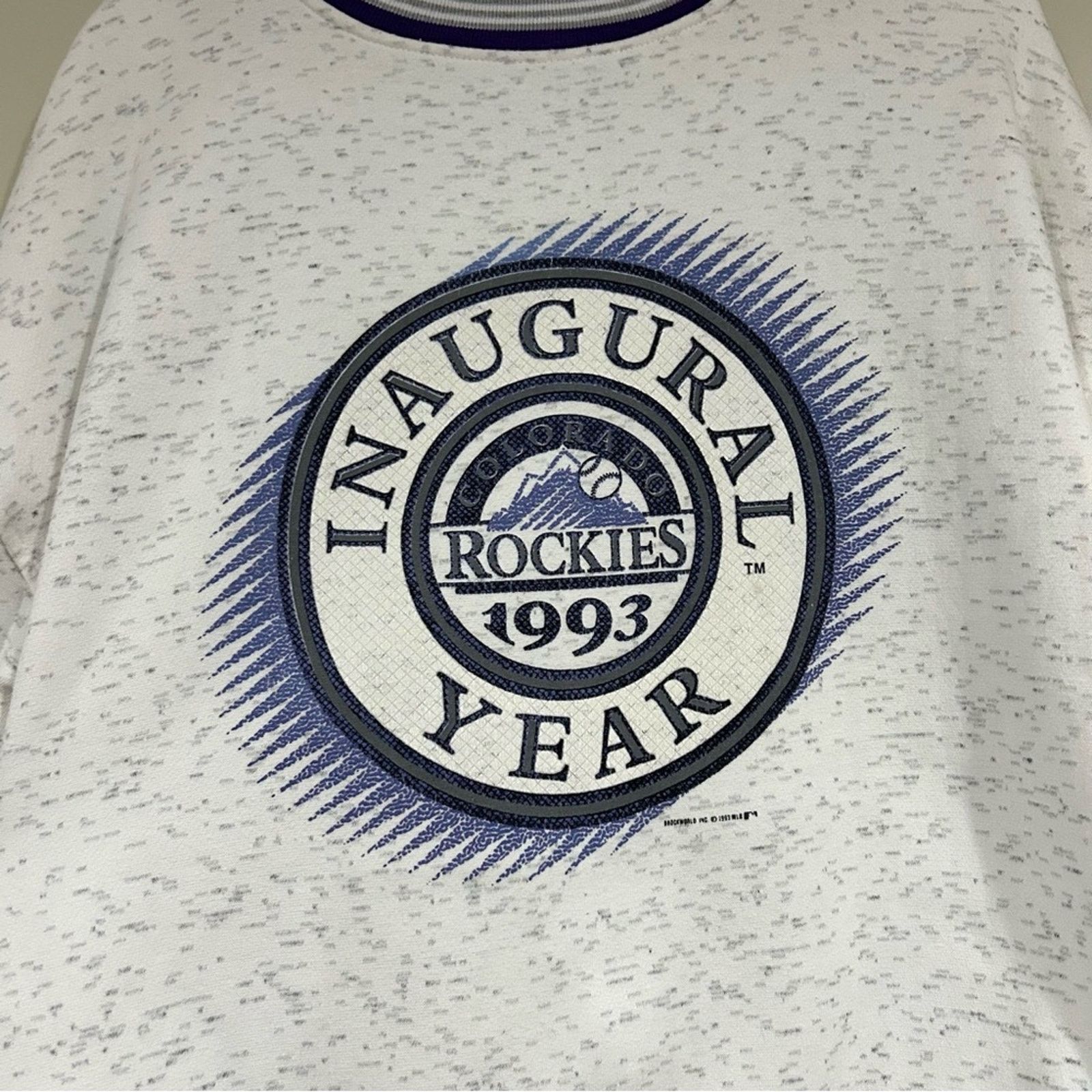 Swingster 1993 Colorado Rockies Inaugural Year Sweater Size US L / EU 52-54 / 3 - 2 Thumbnail