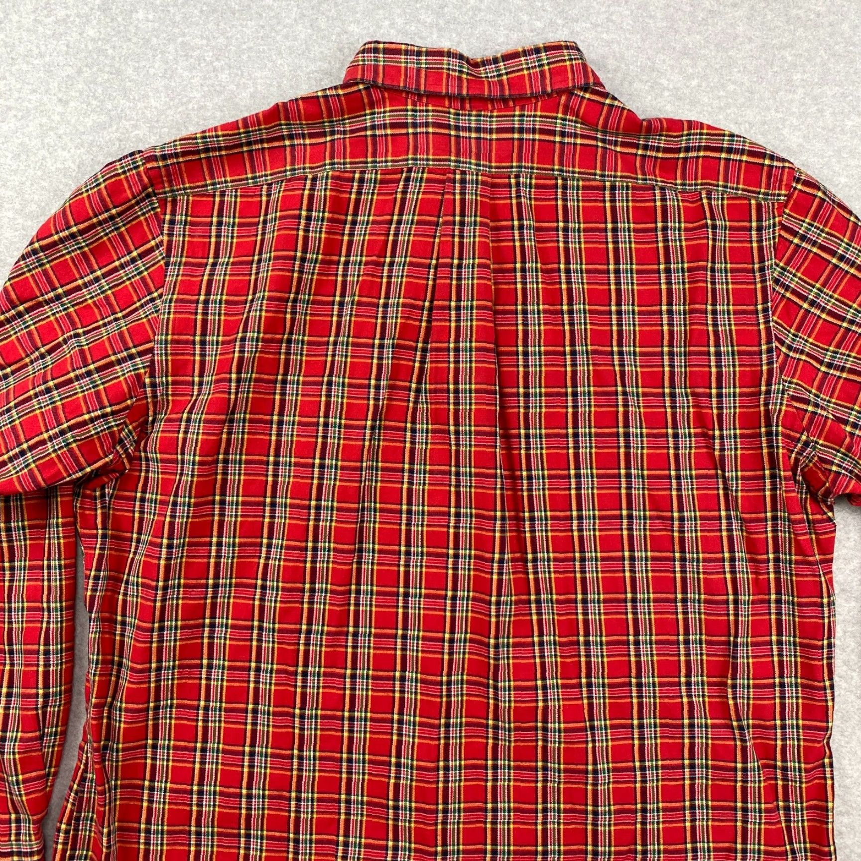 Ralph Lauren Ralph Lauren Button Down Flannel Shirt Mens XL Red Plaid Classic Fit Heavyweight Size US XL / EU 56 / 4 - 6 Thumbnail