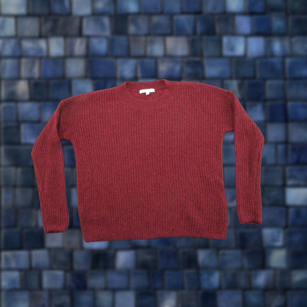 Madewell Madewell Sweater Pullover Women's 2XS Alpaca Red Lightweight Knit Casual Winter Fall Size XXS / US 00 / IT 34 - 1 Thumbnail