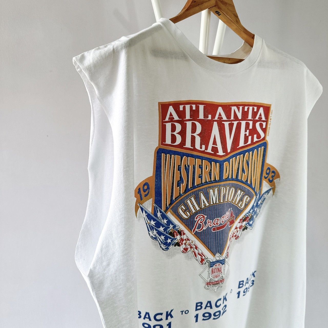 Starter × Vintage 90s Atlanta Braves MLB t-shirt/ XL Size US XL / EU 56 / 4 - 7 Thumbnail