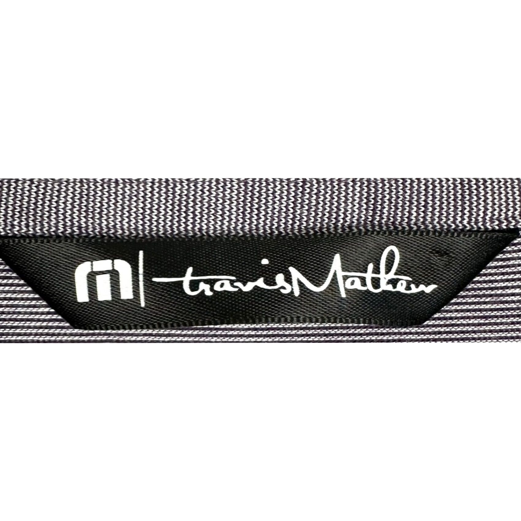 TravisMathew TravisMathew Polo Shirt Mens S Purple Striped Logo Embroidered 3-Button Placket Golf Breathable Short Sleeve Casual Activewear Shirt Size US S / EU 44-46 / 1 - 4 Thumbnail