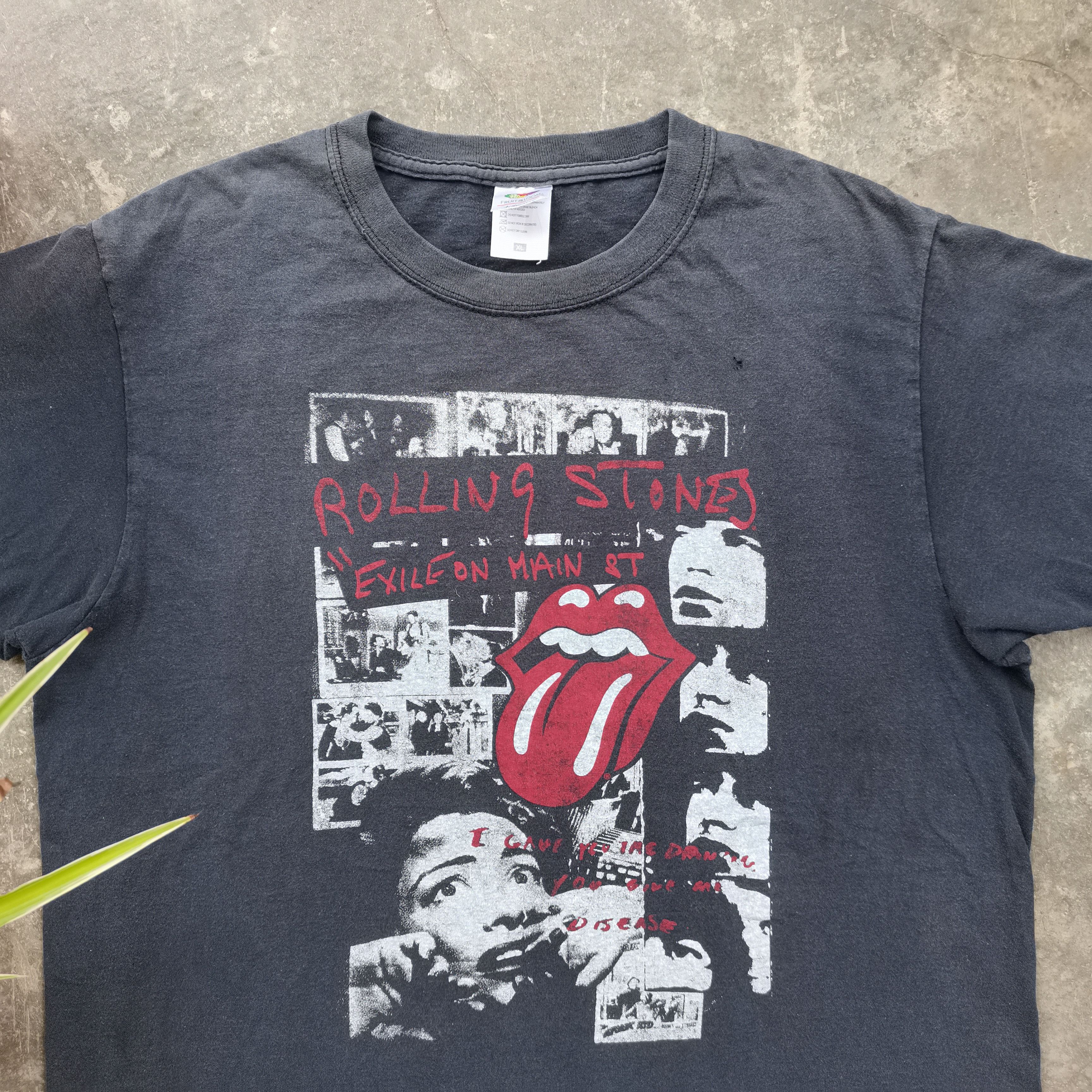 Fruit Of The Loom × The Rolling Stones × Vintage Vintage Rare THE ROLLING STONES Tshirt Size US XL / EU 56 / 4 - 3 Thumbnail