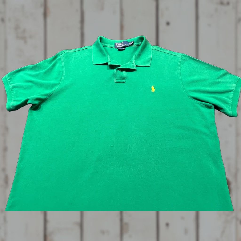 Ralph Lauren Polo Ralph Lauren Polo Shirt Men 2XL Green Slim Fit Short Sleeve Casual Workwear Travel Knit 100% Cotton Slimming - Regular Size Type 2XL Mens Size US XXL / EU 58 / 5 - 1 Thumbnail